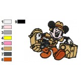 Mickey Mouse Photographer Embroidery Design